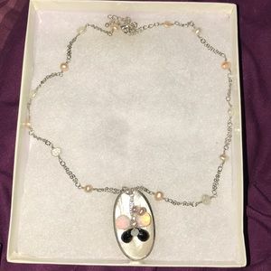 Brand new, Gorgeous beaded butterfly necklace